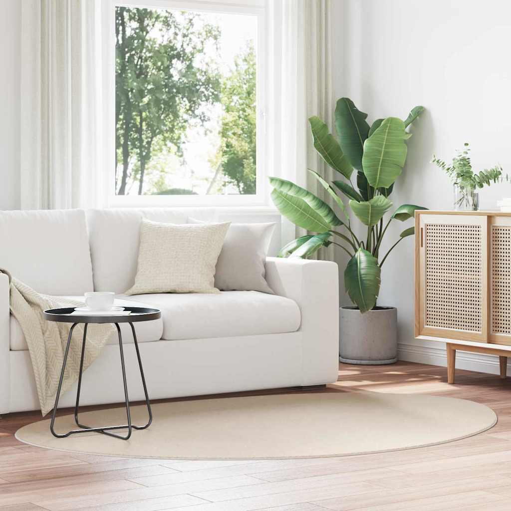 Teppich HUARTE Beige 140 x 200 cm Polyester