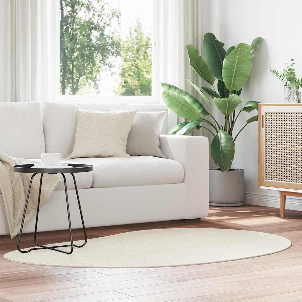 Teppich HUARTE Creme 120 x 170 cm Polyester