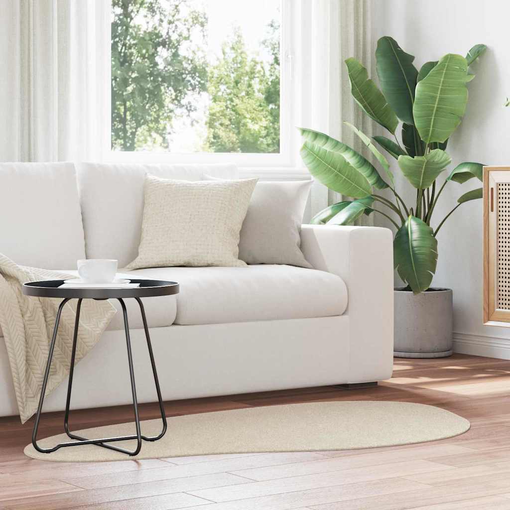 Teppich HUARTE Beige 80 x 150 cm Polyester