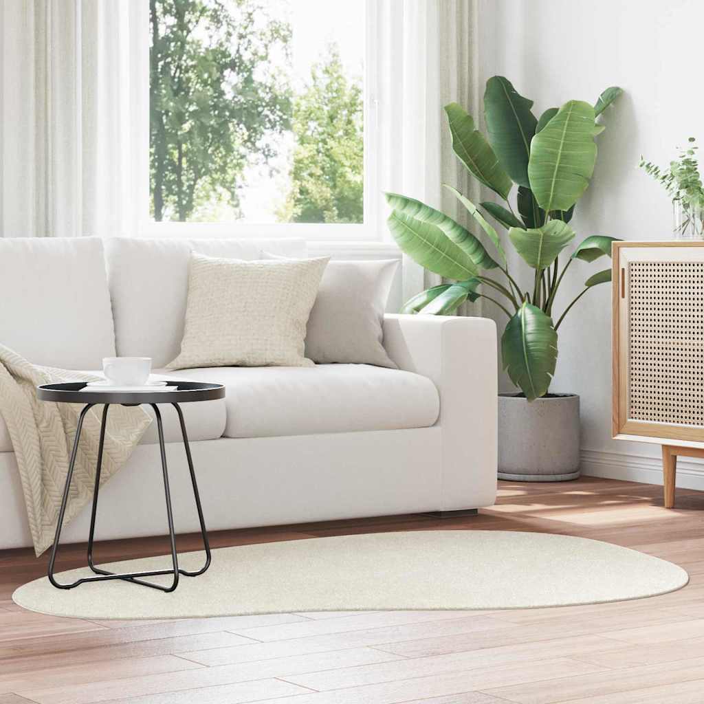 Teppich HUARTE Creme 120 x 170 cm Polyester