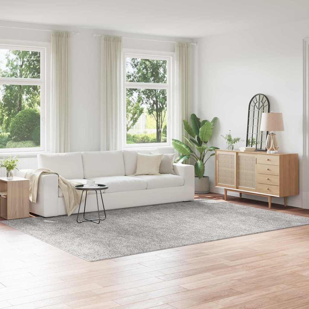 Anti-Rutsch Shaggy Teppich Grau 240 x 340 cm PP