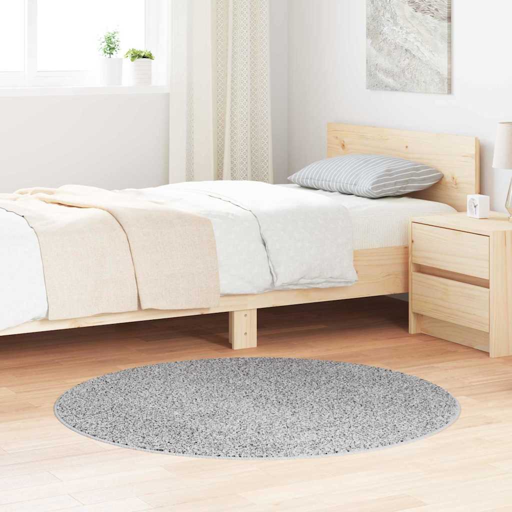Anti-Rutsch Shaggy Teppich Grau 120 x 120 cm PP