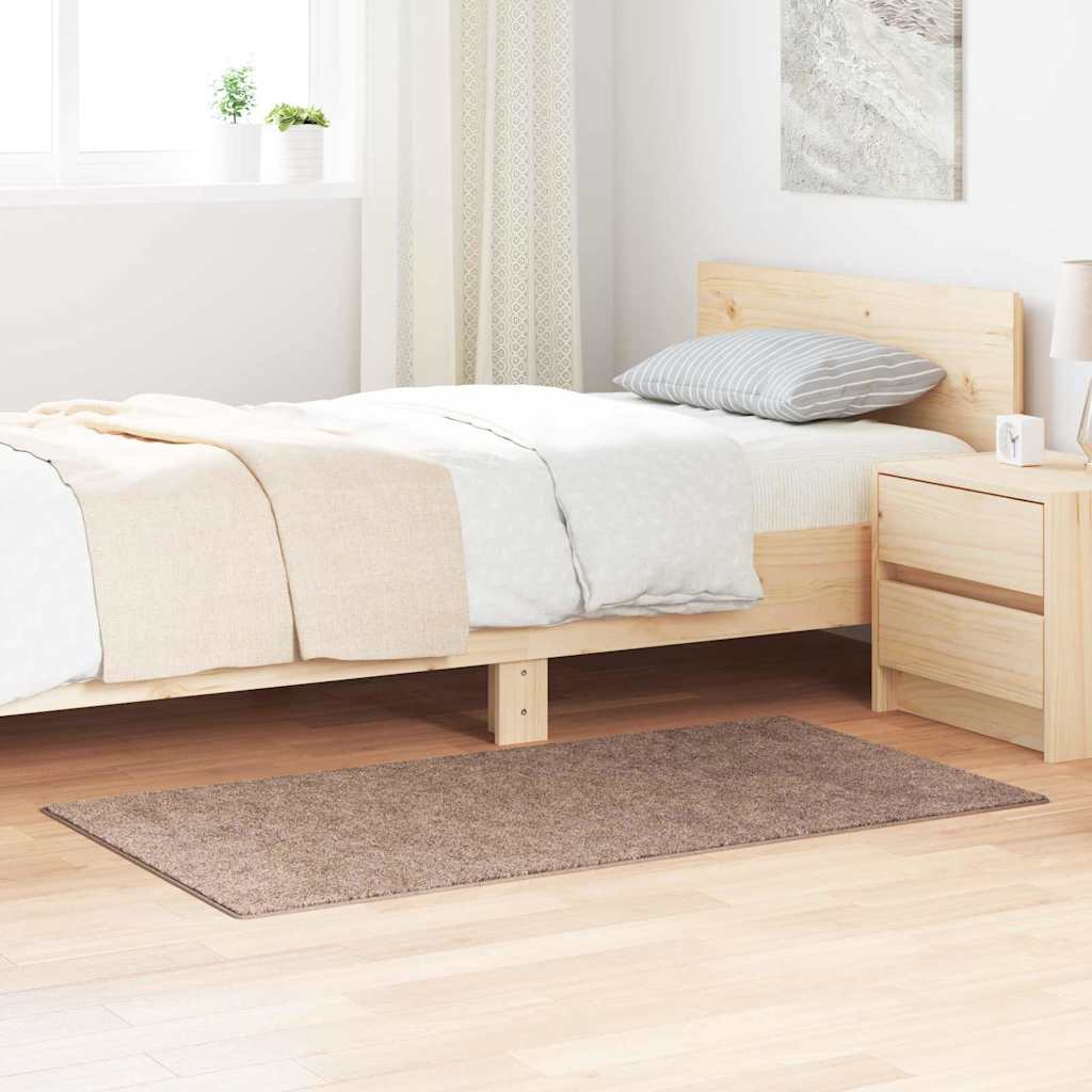 Anti-Rutsch Shaggy Teppich Braun 80 x 150 cm PP
