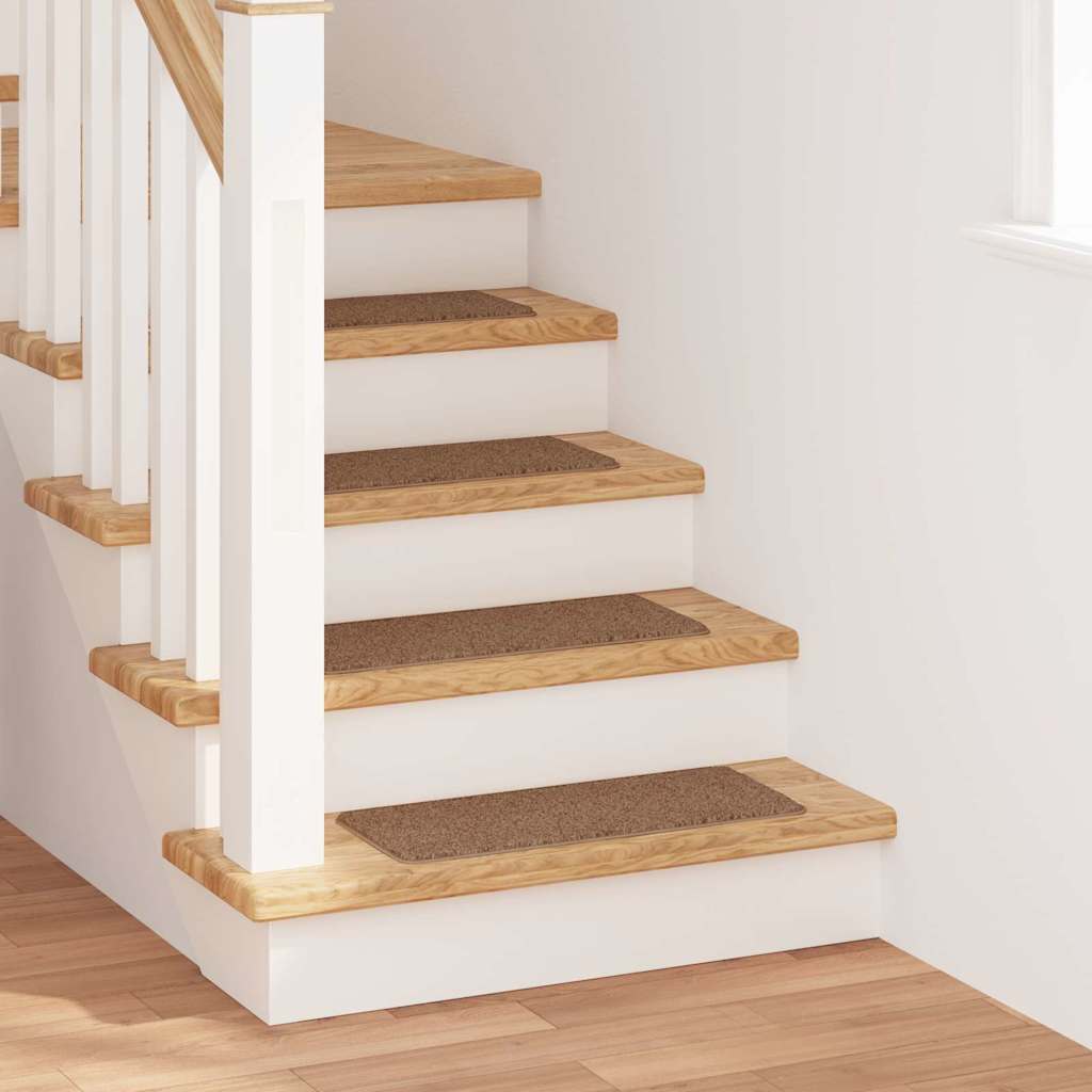 Rutschfeste Treppenmatten 15 Stk. 60 x 25 cm Gelb PP Rechteckig
