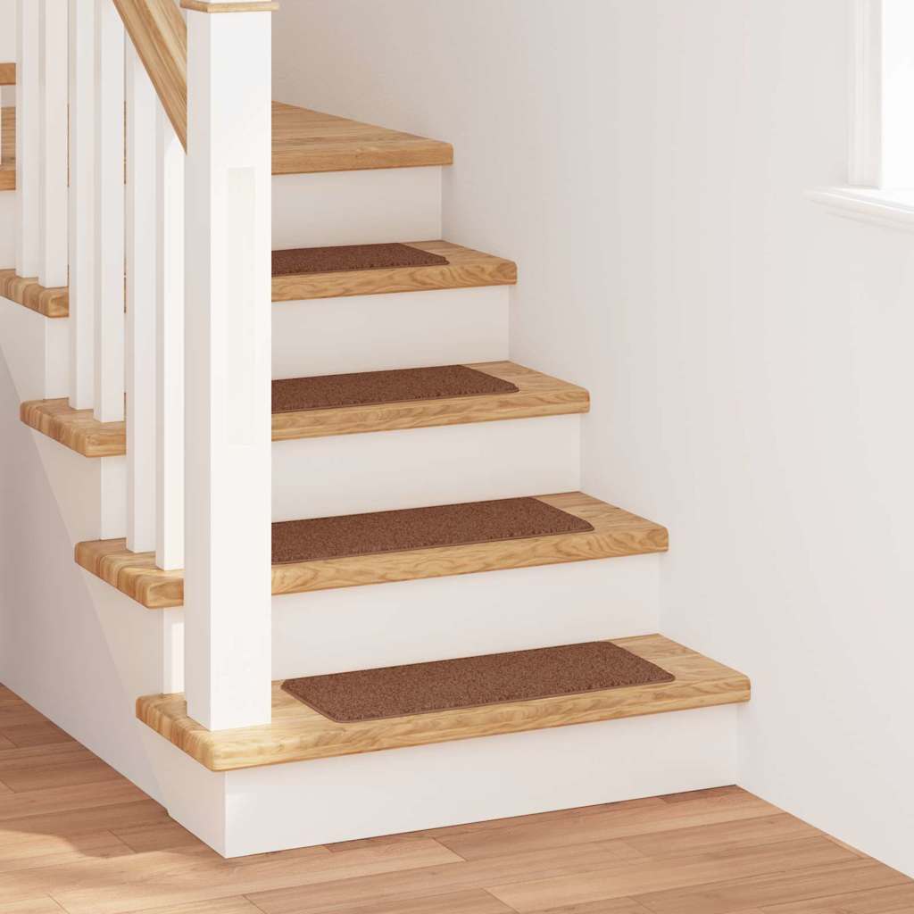 Rutschfeste Treppenmatten 15 Stk. 60 x 25 cm Gelb PP Rechteckig