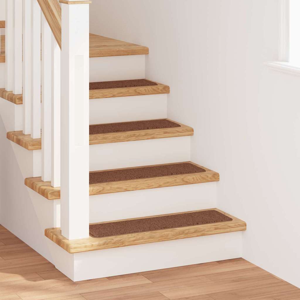 Rutschfeste Treppenmatten 15 Stk. 75 x 20 cm Gelb PP Rechteckig