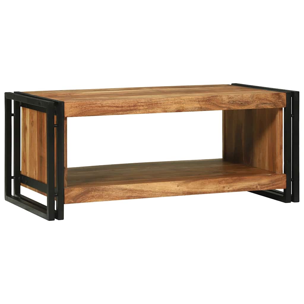 Couchtisch Braun 90 x 50 x 38 cm Massivholz Akazie