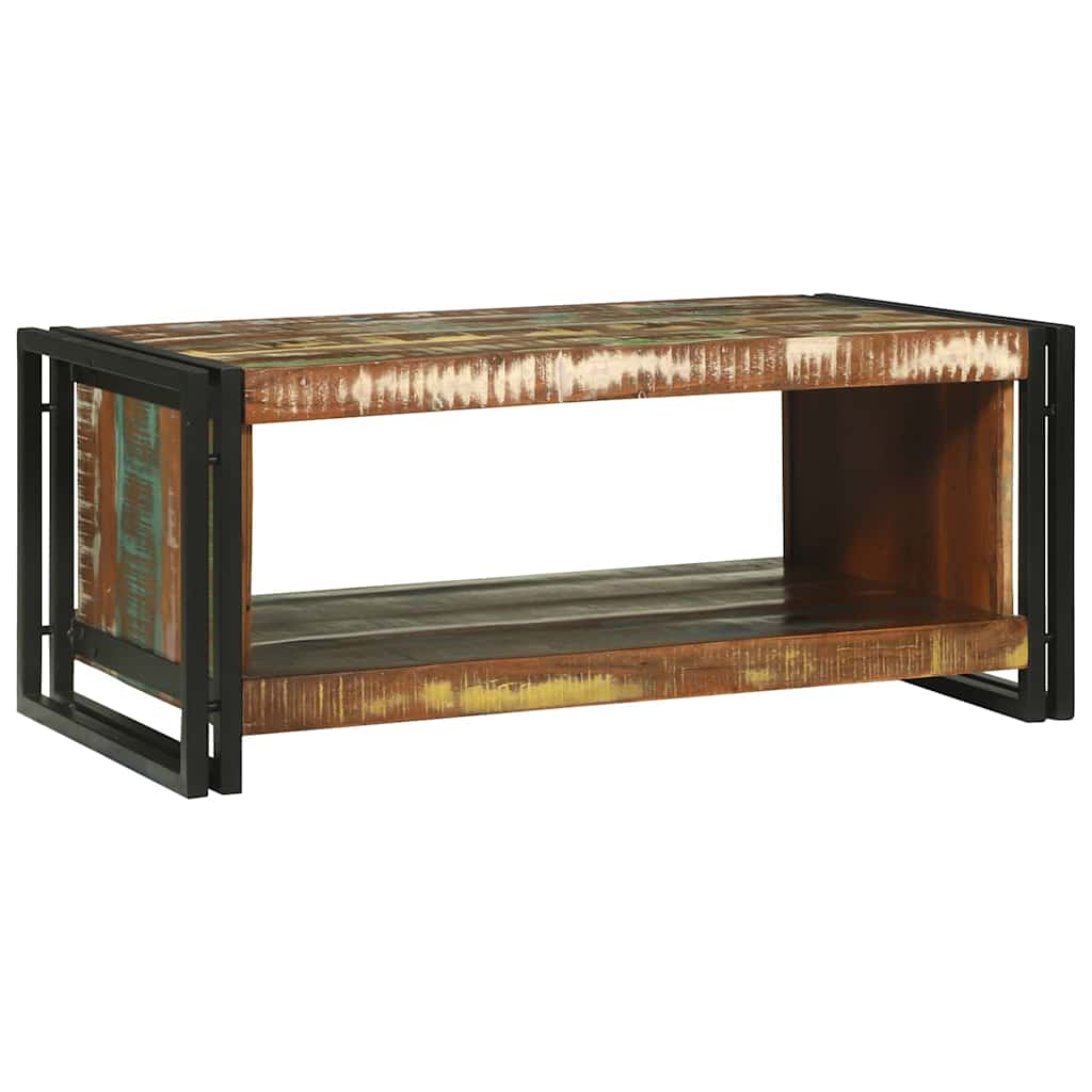 Couchtisch 90 x 50 x 38 cm Massives upgecyceltes Holz