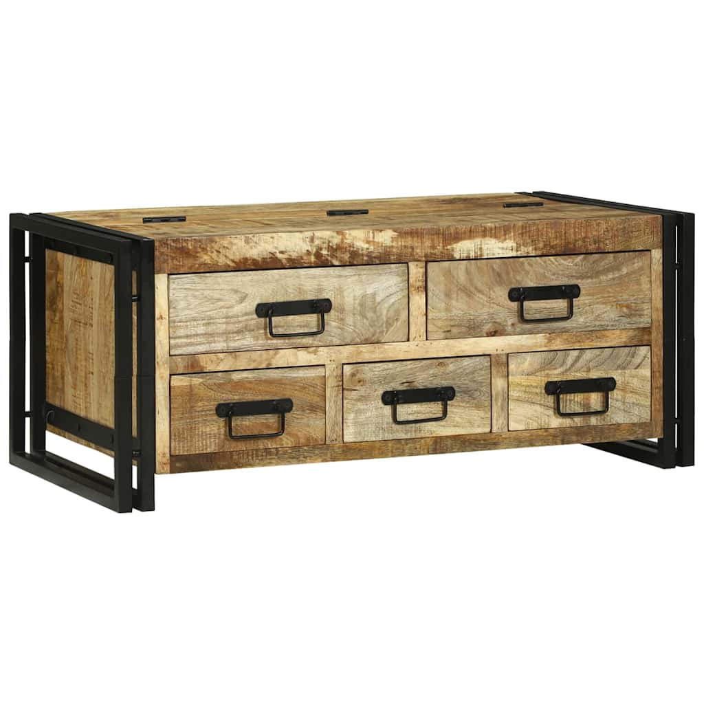 Couchtisch Braun 90 x 50 x 38 cm Massivholz Mango