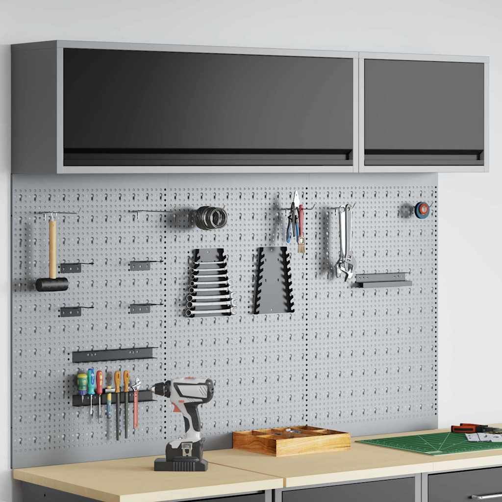 Werkzeugschrank-Set 5 stk. Schwarz Pulverbeschichteter Stahl