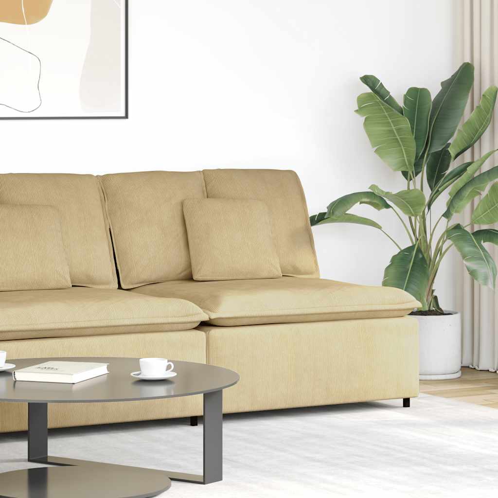 Modulares Sofa Mittelmodul mit Kissen Graugrün 100 cm