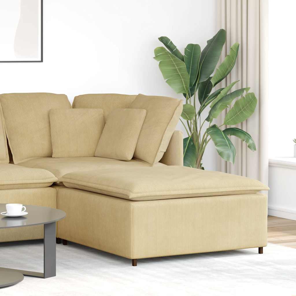 Modulares Sofa Fußhocker-Modul Graugrün 100x100x48 cm