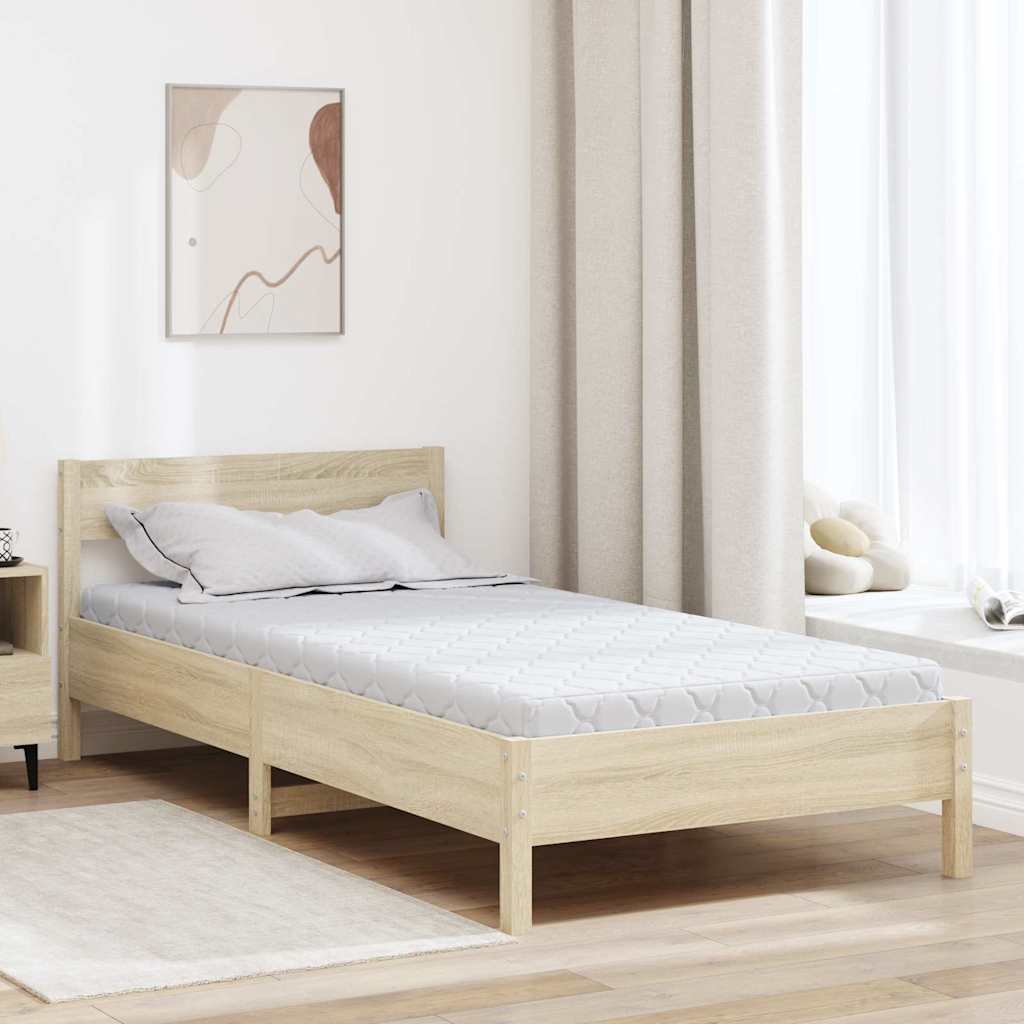 Matratze Weiß 90 x 190 cm Jacquard-Stoff