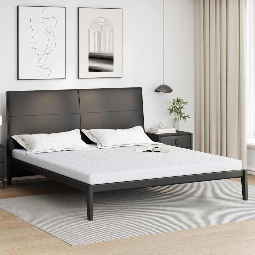 Matratze Weiß 200 x 200 cm Jacquard-Stoff