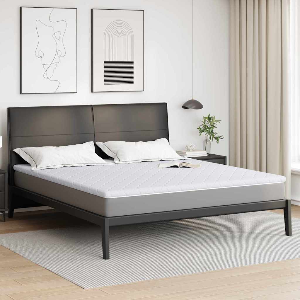 Kokosnuss Topper Weiß 200 x 200 cm Jacquard-Stoff