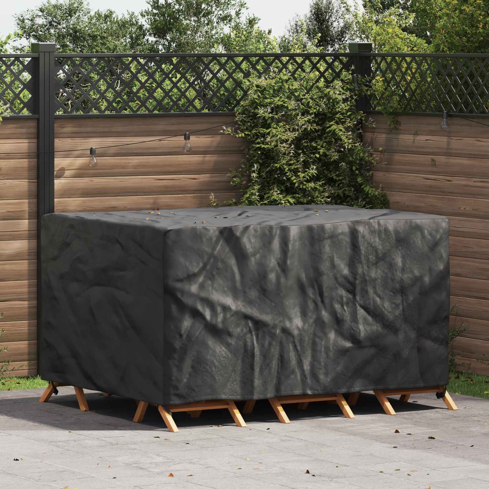 Möbelbezug Uni Schwarz 180 x 150 x 85 cm 210D