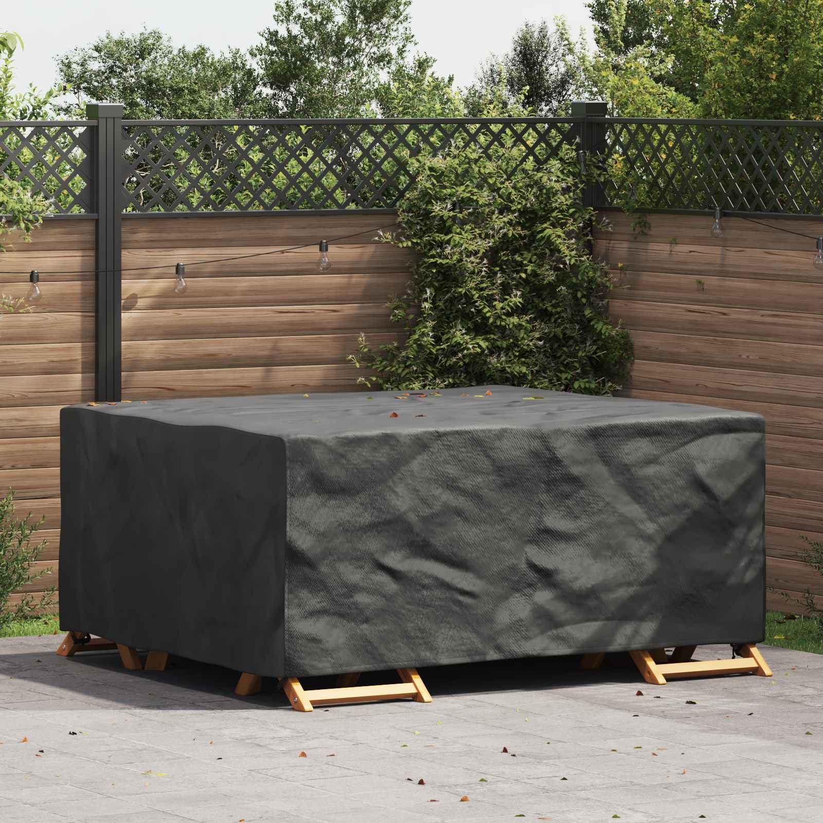 Möbelbezug Uni Schwarz 200 x 160 x 70 cm 210D