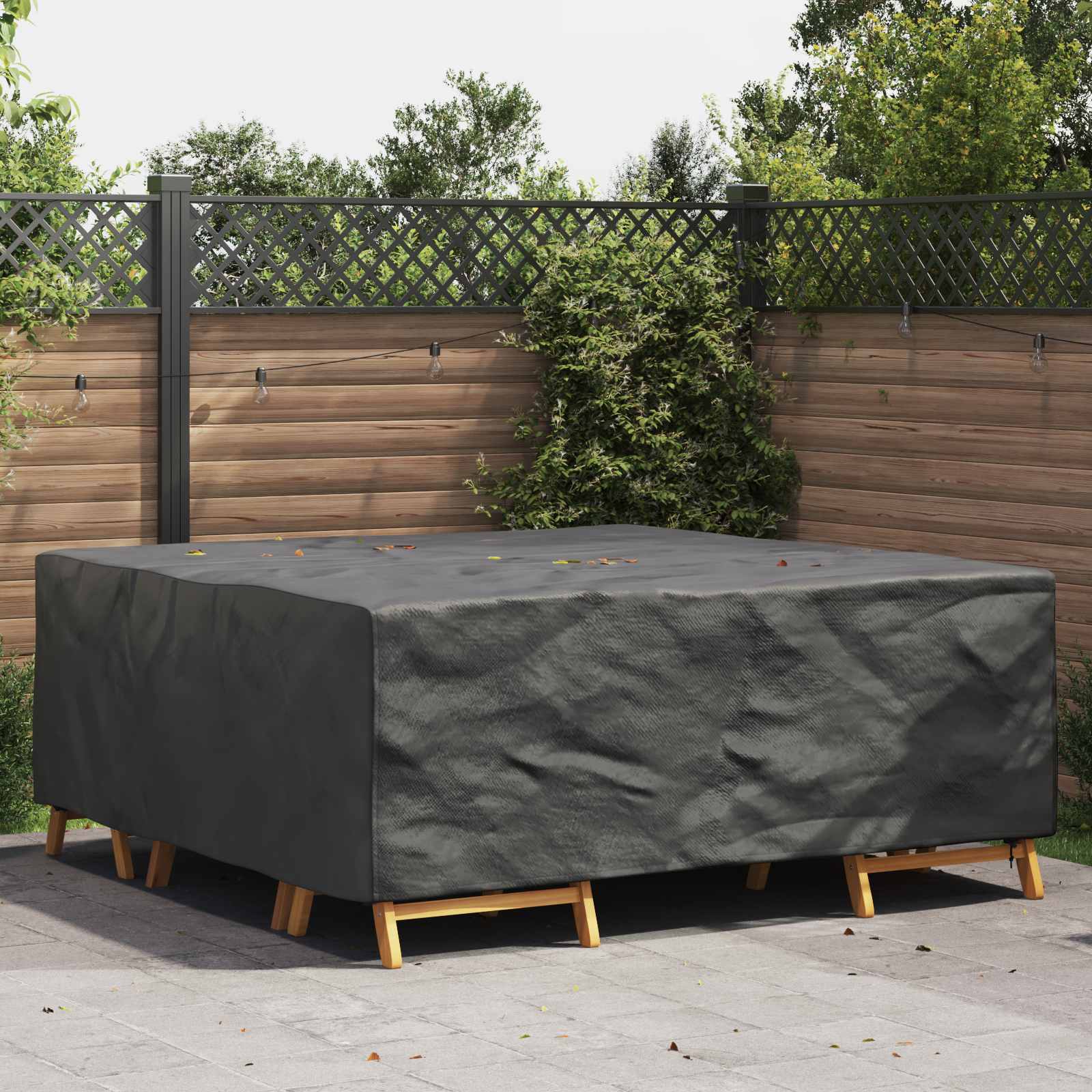 Möbelbezug Uni Schwarz 200 x 190 x 85 cm 420D