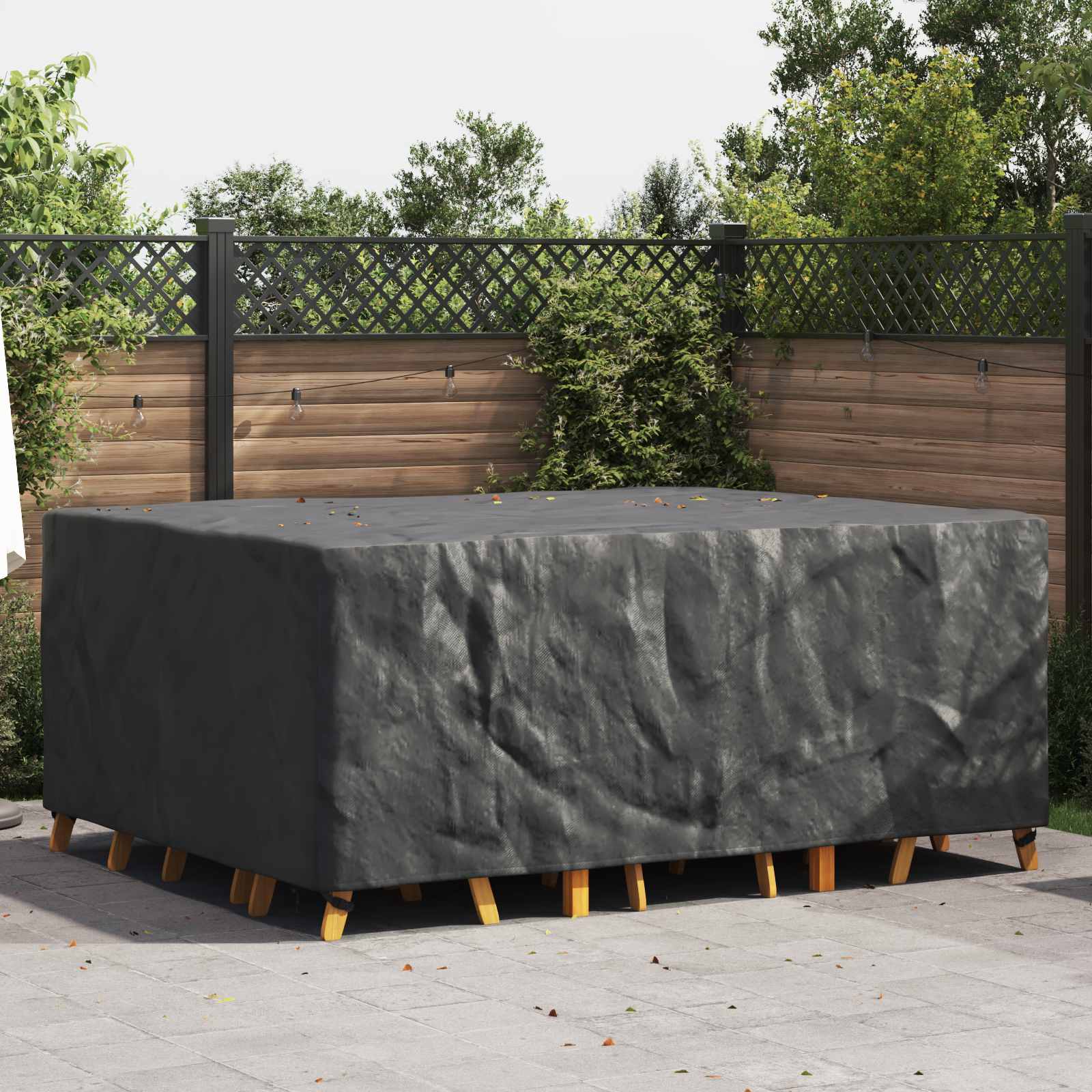 Möbelbezug Uni Schwarz 220 x 190 x 85 cm 210D