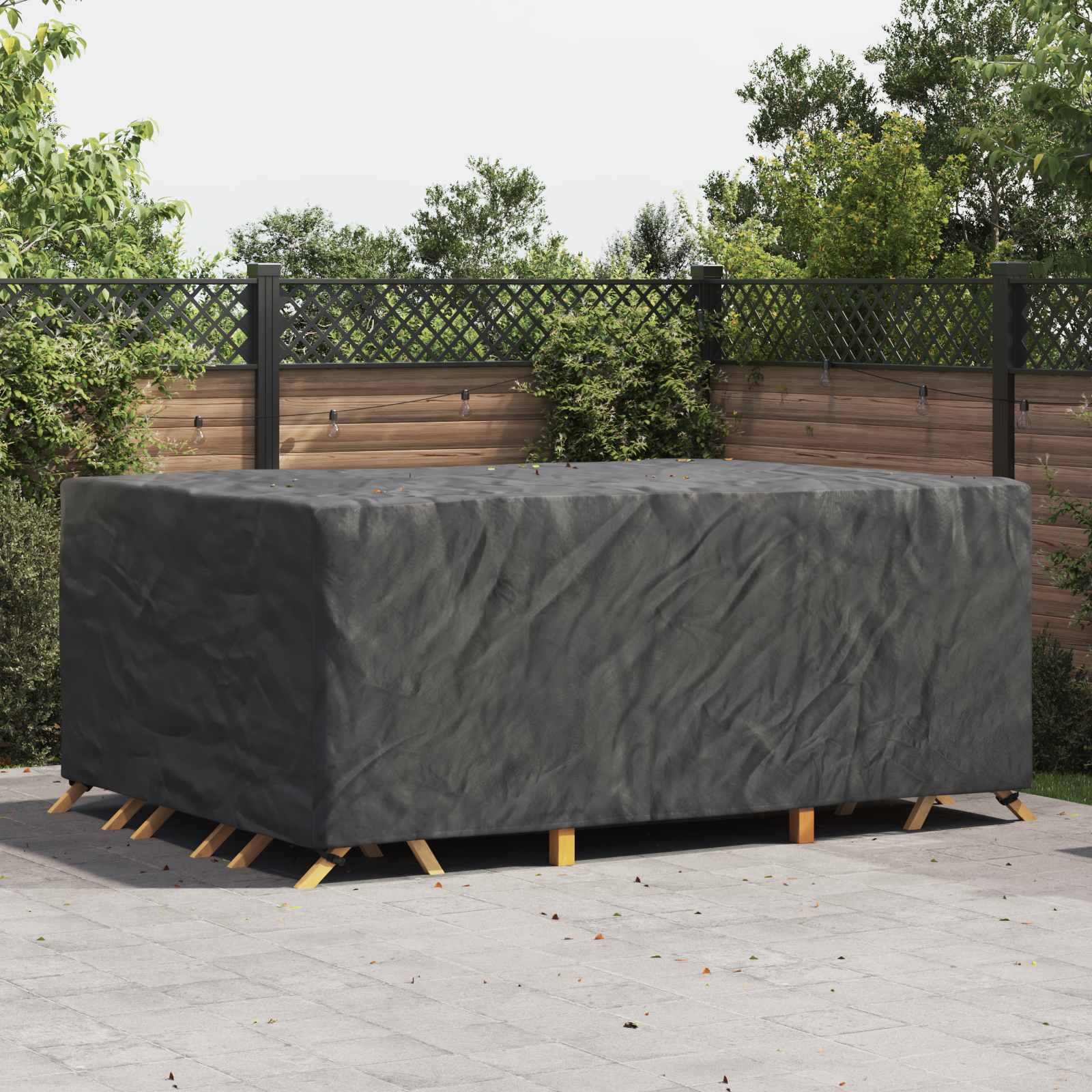 Möbelbezug Uni Schwarz 280 x 204 x 106 cm 210D