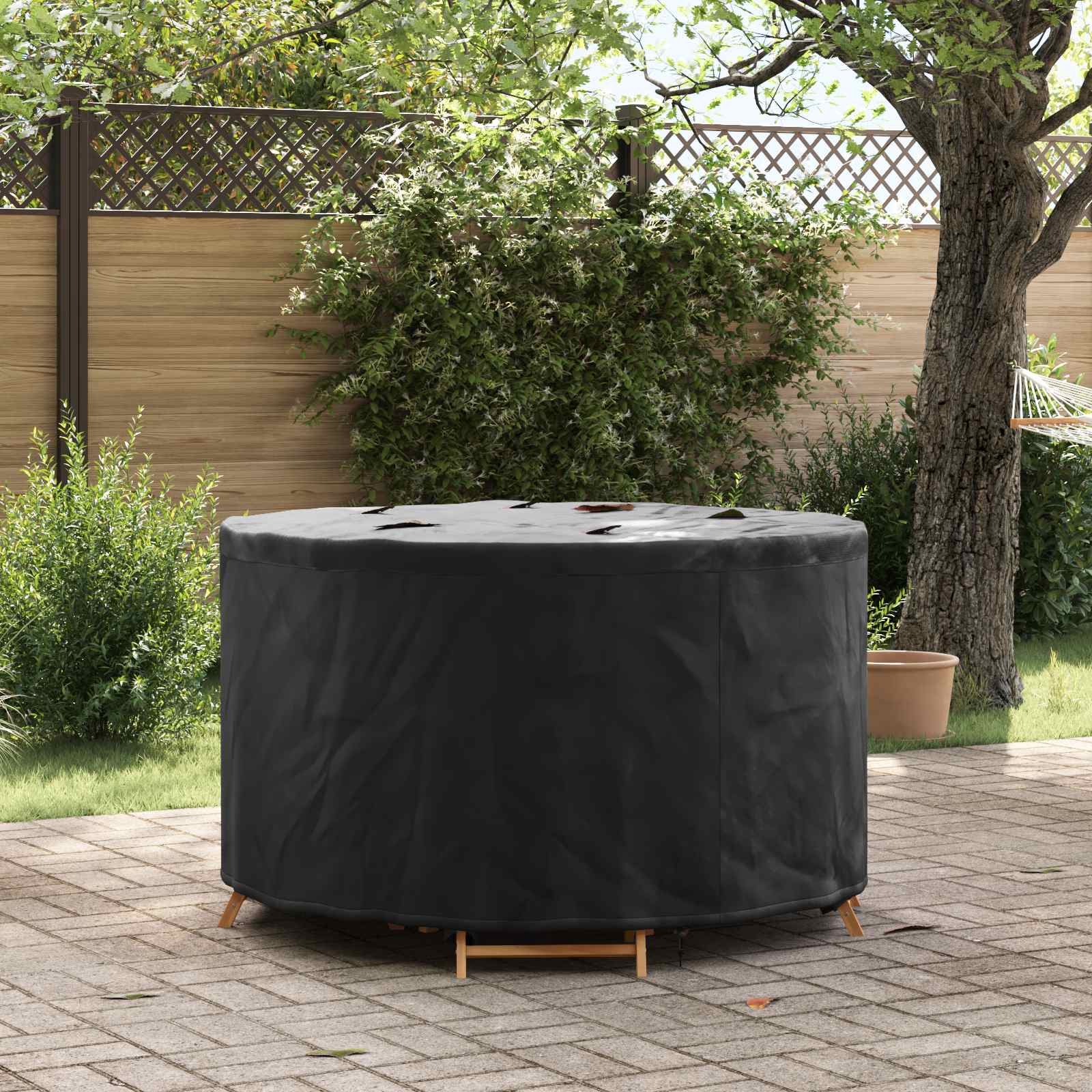 Möbelbezug 102 x 102 x 71 cm 210D Oxford Stoff Rund Wasserdicht