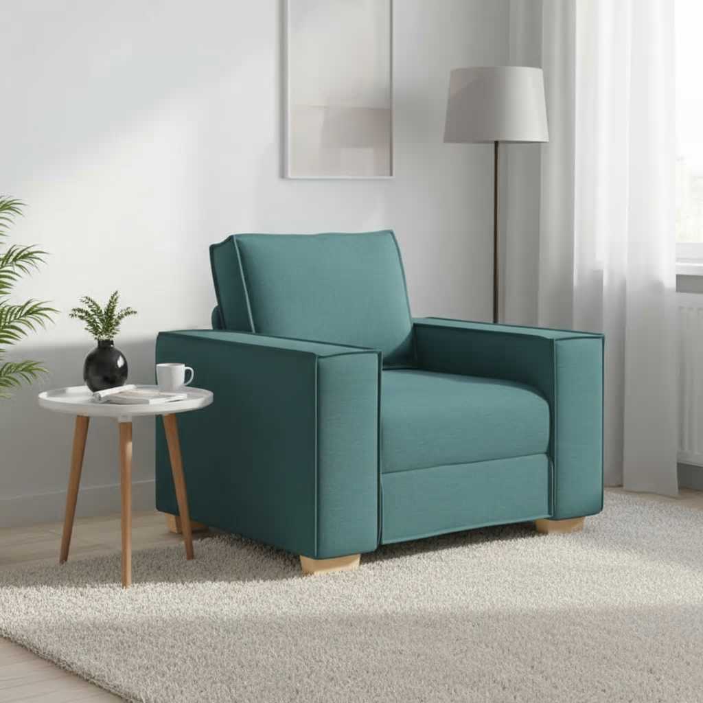 Sofa Stuhl Dunkelgrün 100x78x84 cm Stoff