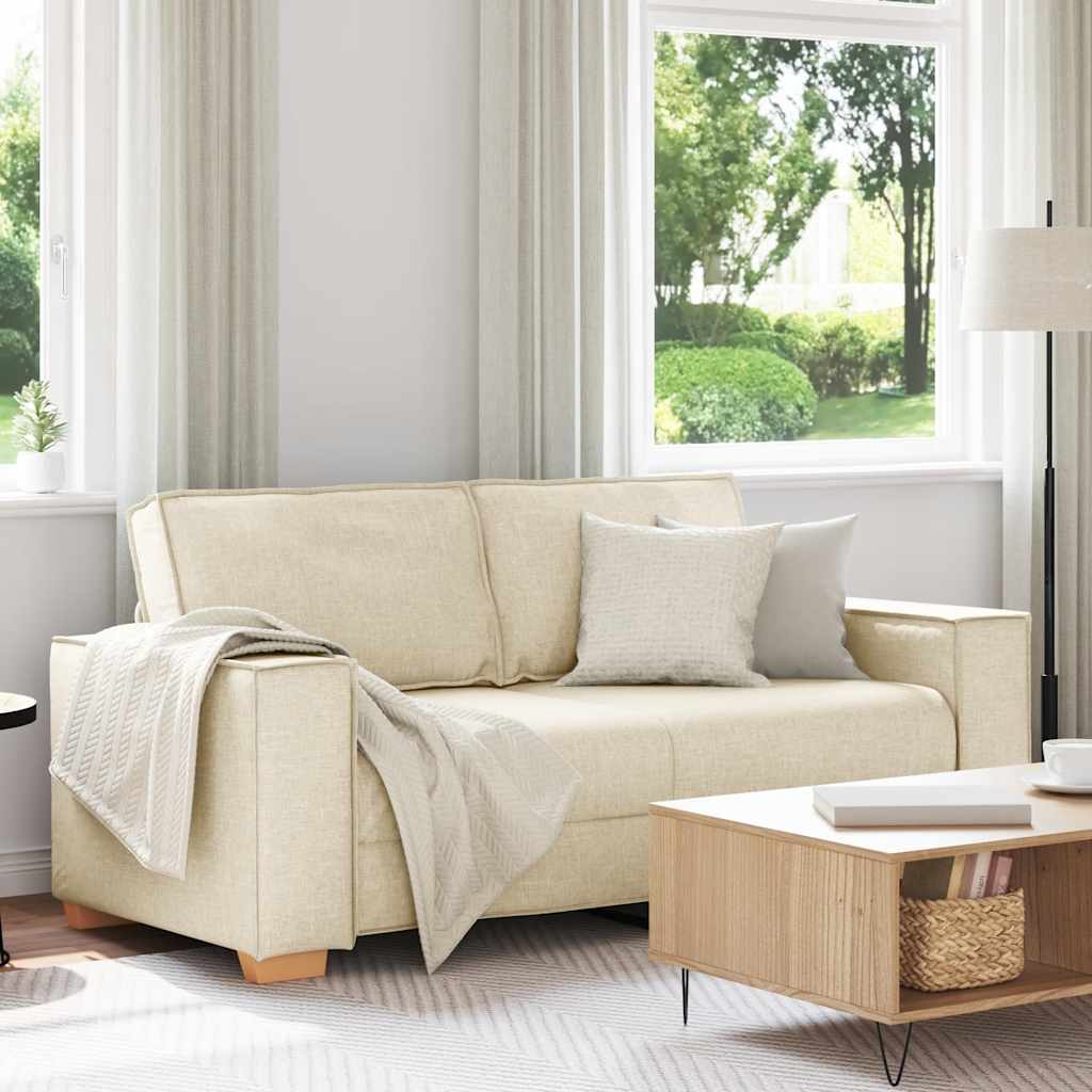 2-Sitzer Sofa Leinen 180x78x84 cm