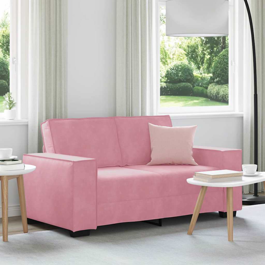 2-Sitzer-Sofa Rosa 160x78x84 cm Samt