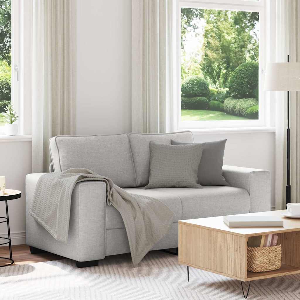 2-Sitzer-Sofa Wolkengrau 160x77x82 cm Stoff