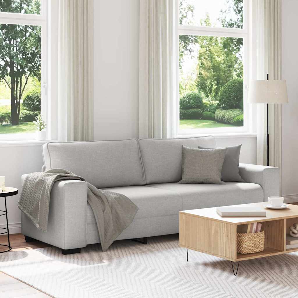 3-Sitzer-Sofa Wolkengrau 220x77x82 cm Stoff