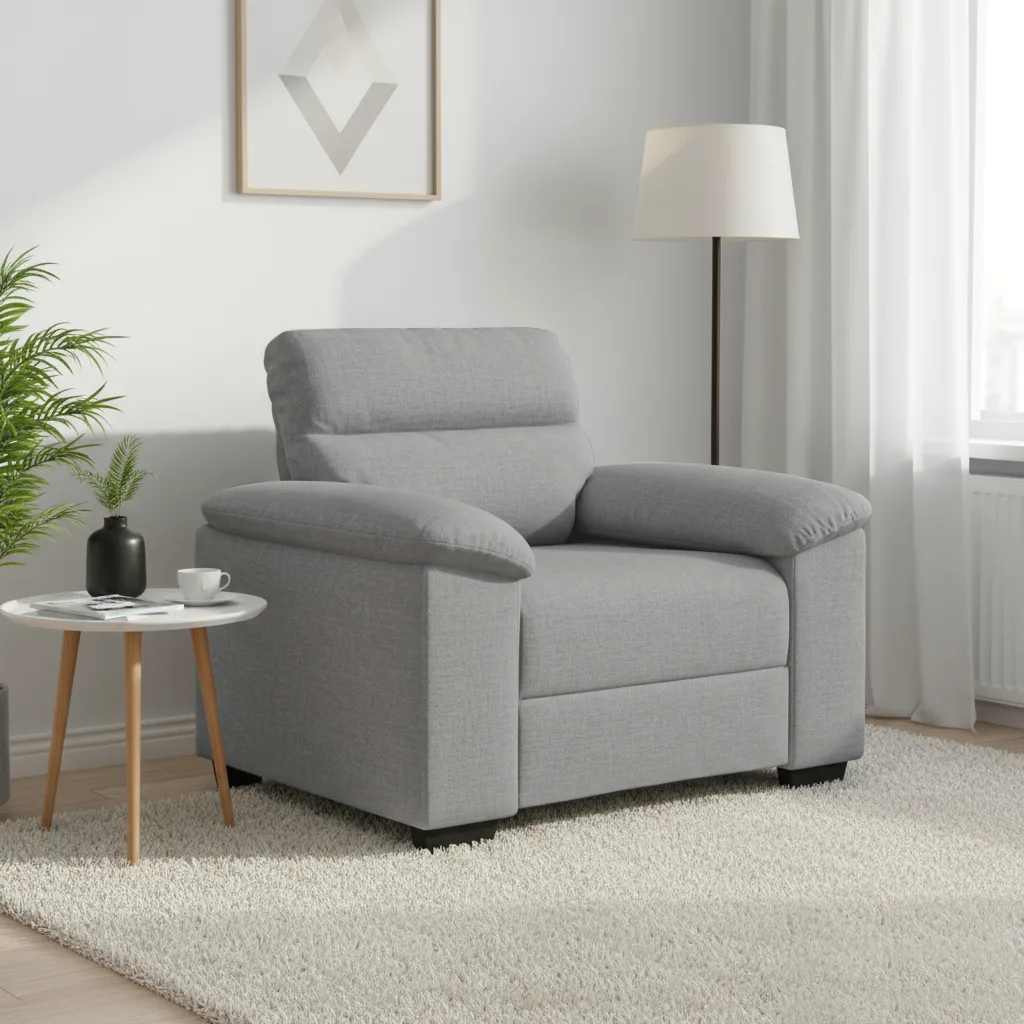 Sessel Wolkengrau 100x81x84 cm Stoff