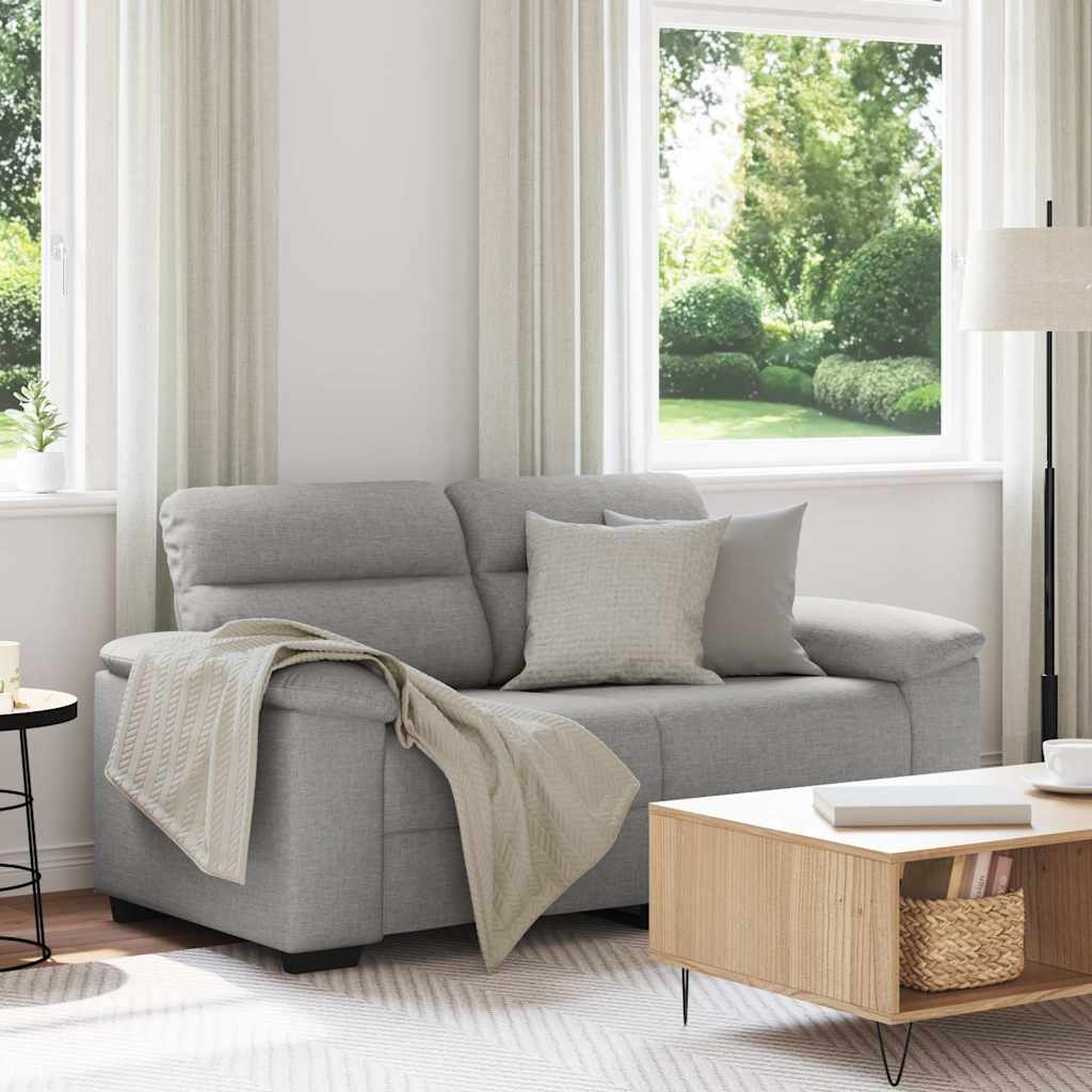 2-Sitzer-Sofa Wolkengrau 160x81x84 cm Stoff