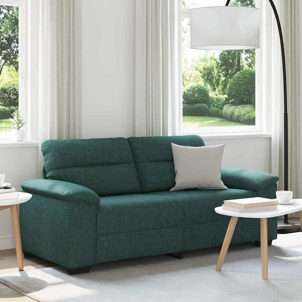 2-Sitzer-Sofa Dunkelgrün 180x81x84 cm Stoff