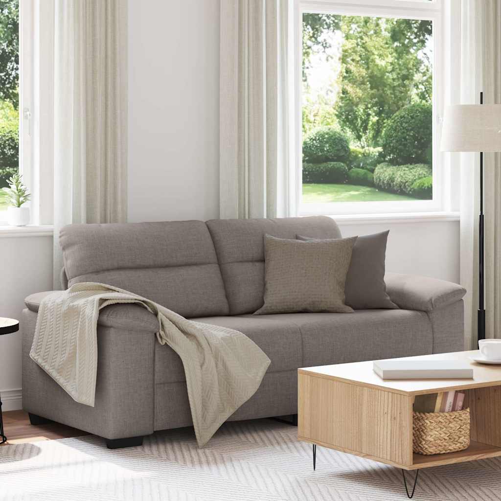 2-Sitzer-Sofa Taupe 180x81x84 cm Stoff
