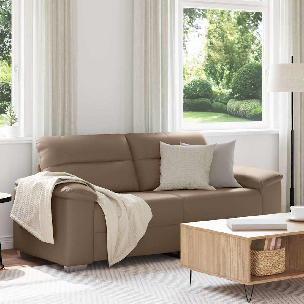 2-Sitzer-Sofa Cappuccino 180x81x84 cm Kunstleder