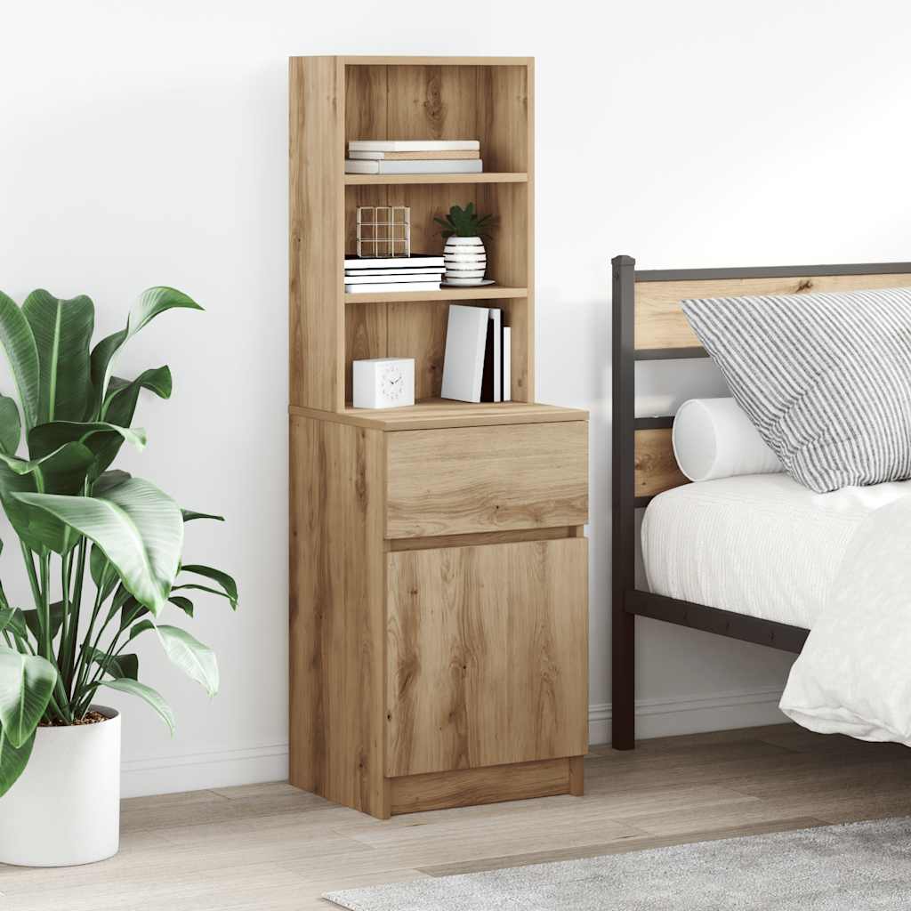 Nachttisch Artisan-Eiche 39x35x125 cm Holzwerkstoff