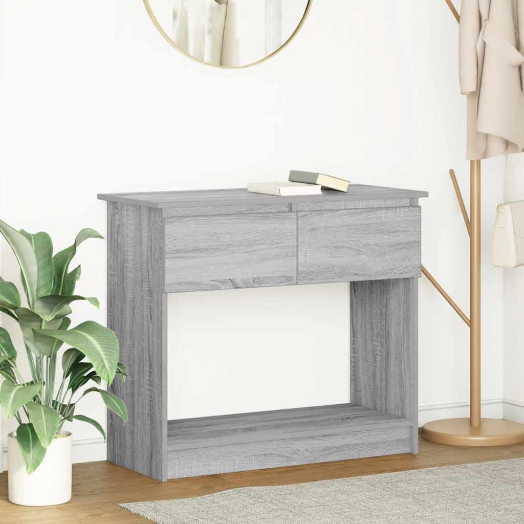Konsolentisch mit Schubladen Grau Sonoma 85,5x38,5x74,5 cm