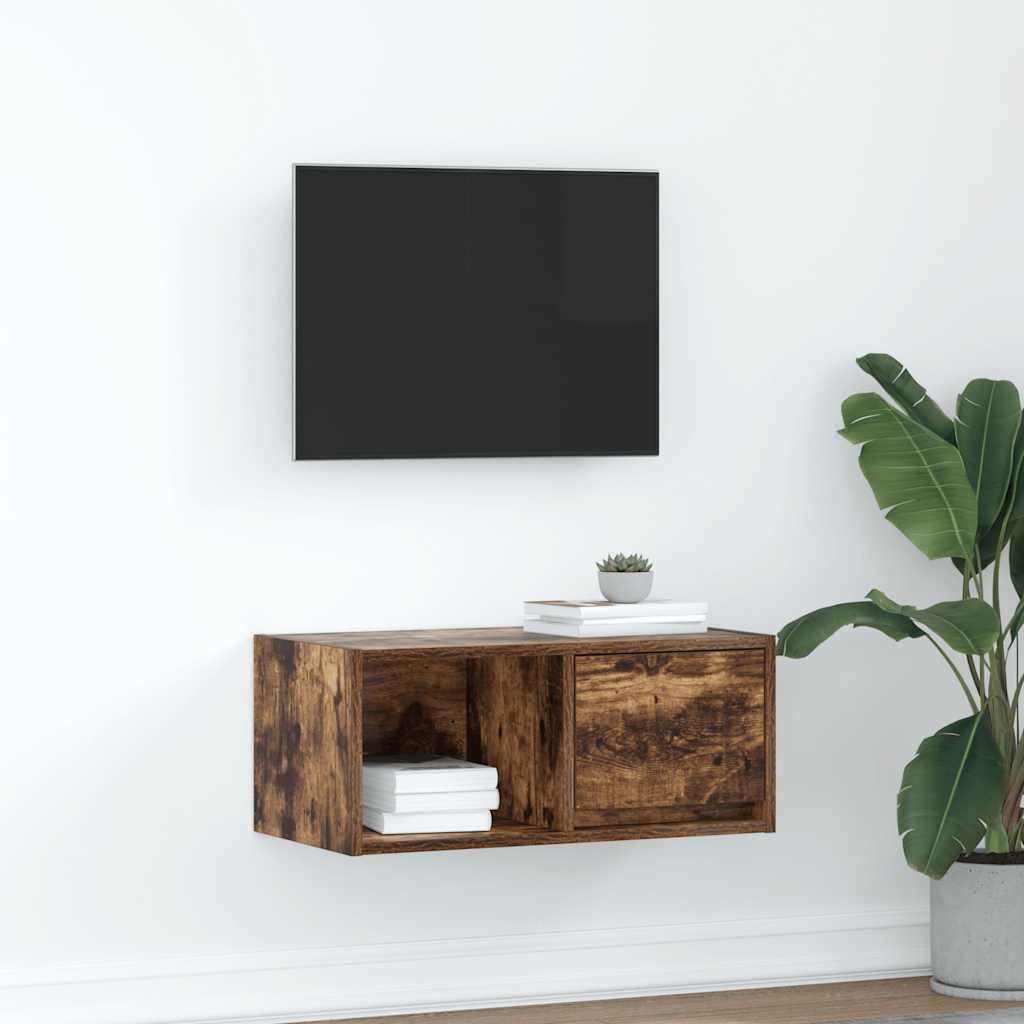 TV-Schrank Räuchereiche 60x31x25,5 cm Holzwerkstoff
