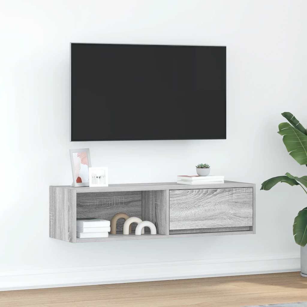 TV-Schrank Grau Sonoma 100x31x25,5 cm Holzwerkstoff