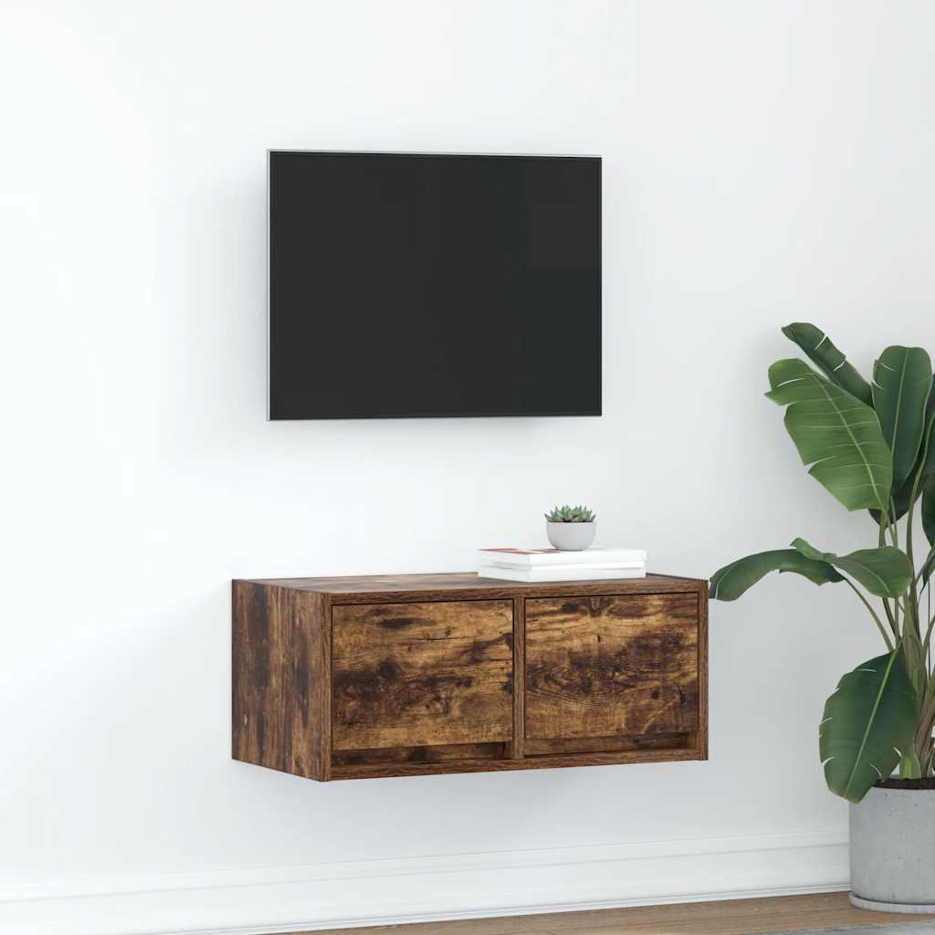 TV-Schrank Räuchereiche 60x31x25,5 cm Holzwerkstoff