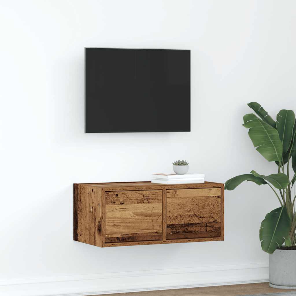 TV-Schrank Altholz-Optik 60x31x25,5 cm Holzwerkstoff
