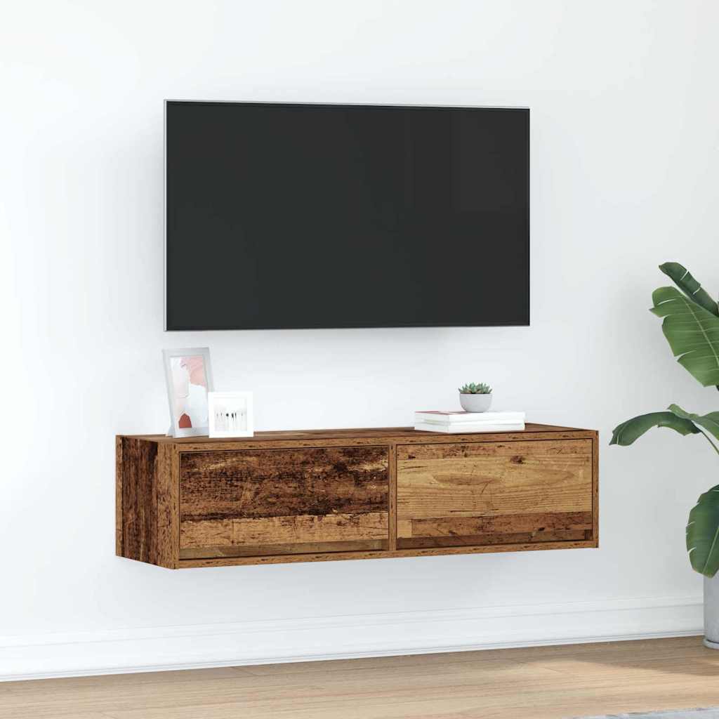TV-Schränk 100 x 31 x 25,5 cm Altholz Holzwerkstoff