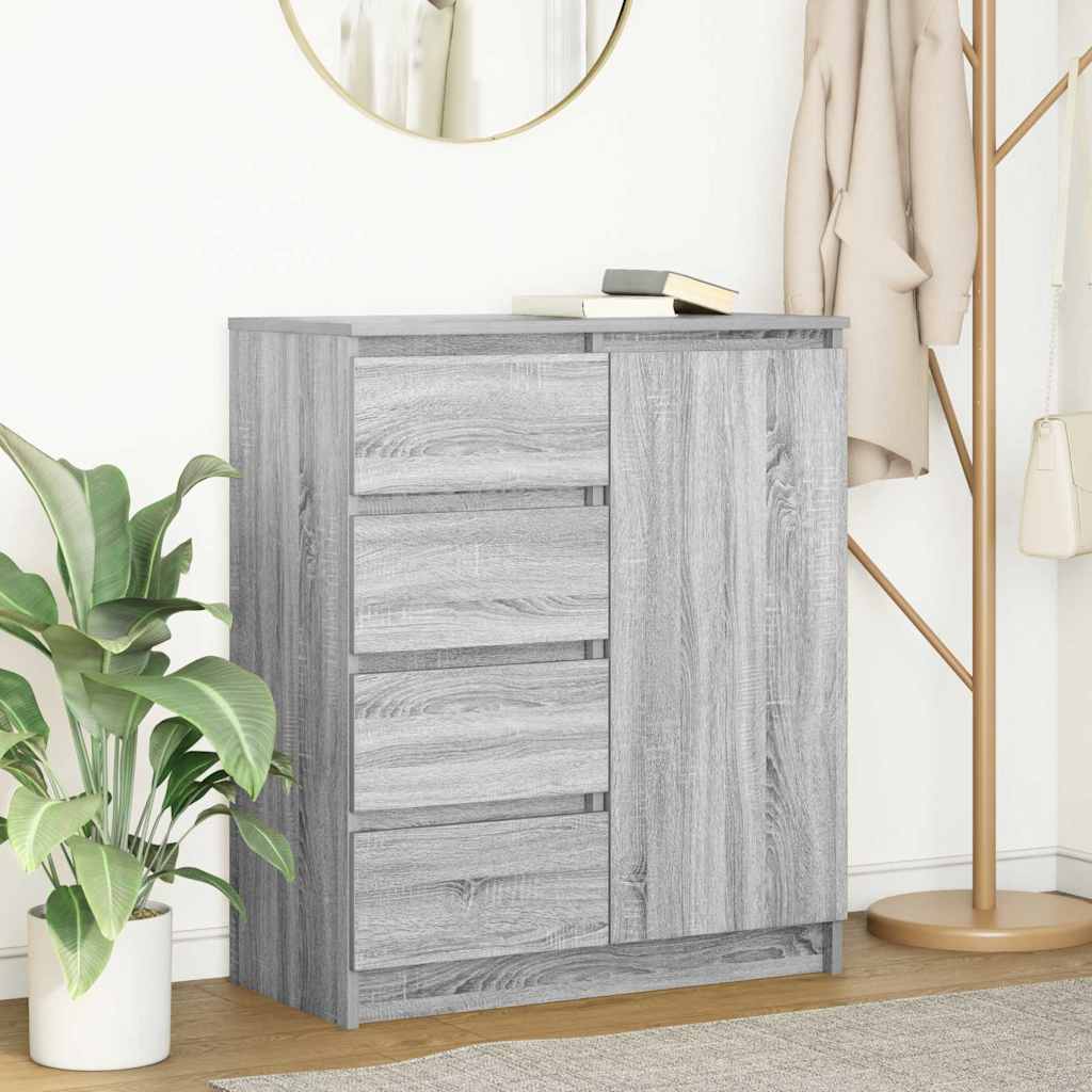 Sideboard mit Schubladen Grau Sonoma 71x35x84 cm Holzwerkstoff