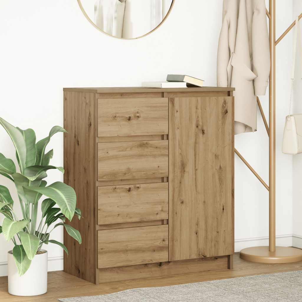 Sideboard mit Schubladen Artisan-Eiche 71x35x84cm Holzwerkstoff