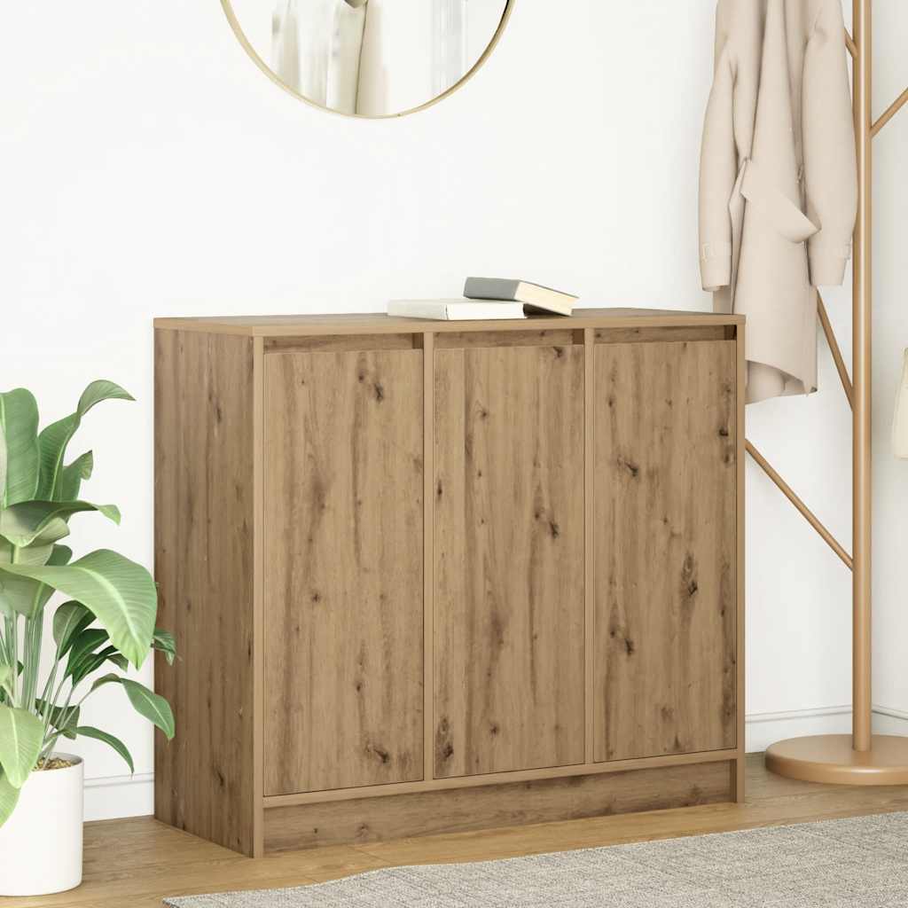 Sideboard Artisan-Eiche 85x34x76 cm Holzwerkstoff