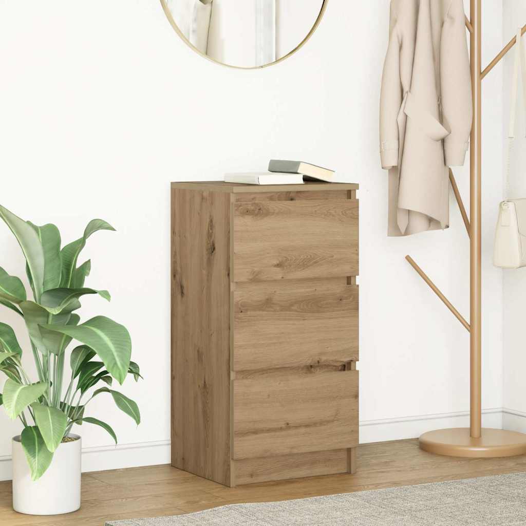 Sideboard Artisan-Eiche 37,5x35x76 cm Holzwerkstoff