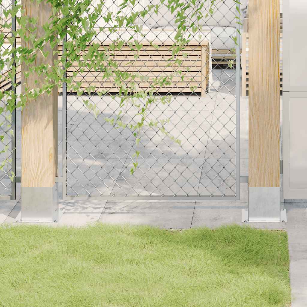 Pfostenträger Quadratisch 4Stk. Silber 141x141mm Stahl Verzinkt