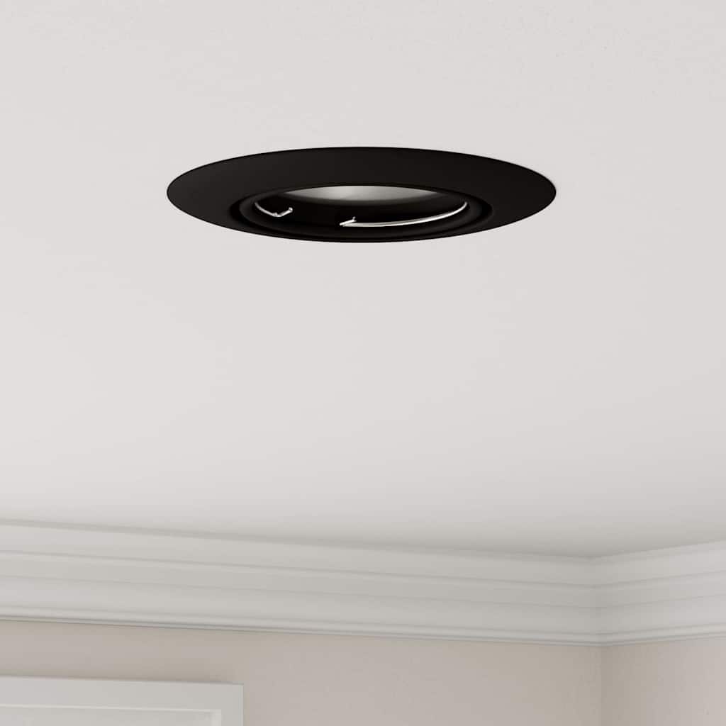 Spotlight 6 stk. Schwarz 9 x 9 x 2,5 cm Metall