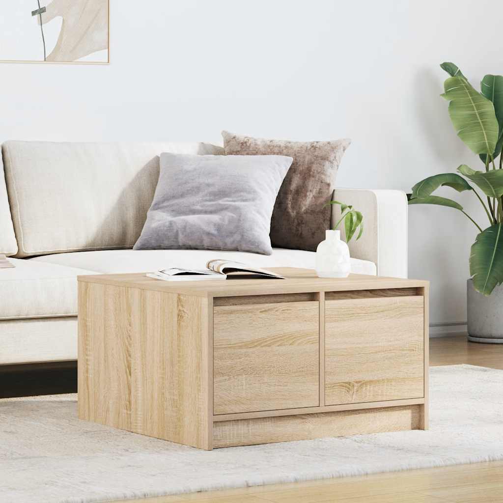 Couchtisch mit Schubladen Sonoma-Eiche 70,5x70x40 cm