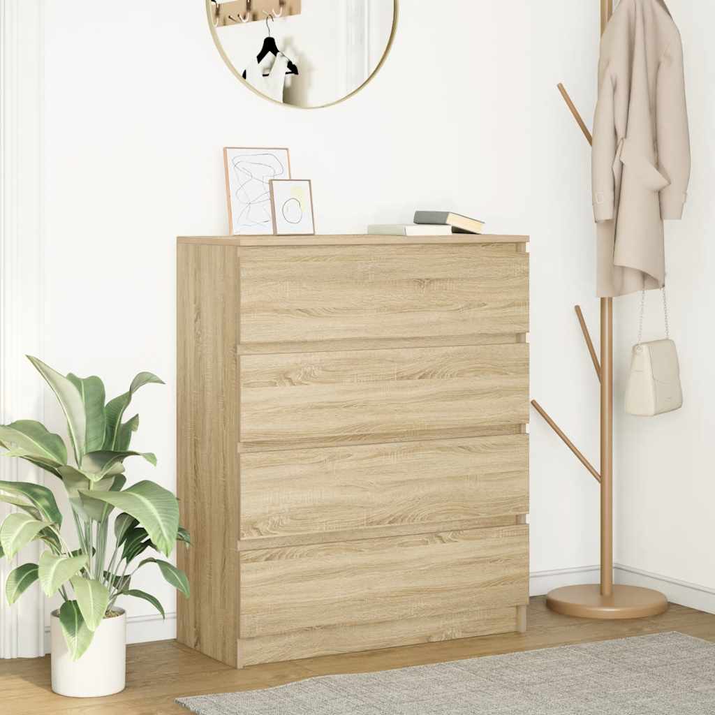 Sideboard Sonoma-Eiche 80x35x99 cm Holzwerkstoff